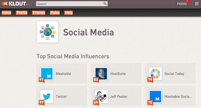 Finding Influencers on Klout